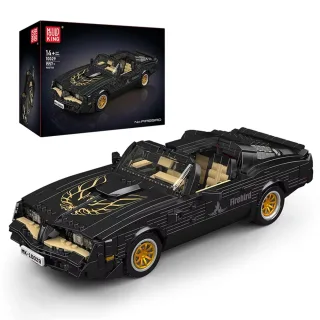 Mould King 10029 1 /16 Scale The MOC Firebird Building Block Assembly 70s Convertible Vintage Car Model Brick Set 1557PC