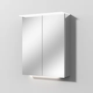 Sanipa Reflection Aluminium-Spiegelschrank ANNY 60 mit LED-Lichtsegel, AU3509Z AU3509Z