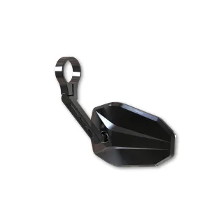 Lenkerendenspiegel KURZ Highsider VICTORY Alu schwarz 7/8 &amp; 1Zoll Lenker uni, verstellbar e-geprüft
