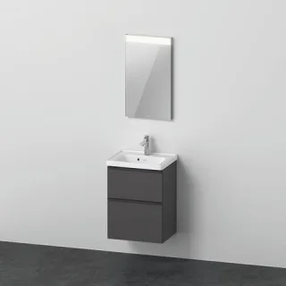 Duravit D-Neo Möbelwaschtisch mit Waschtischunterbau und Spiegel 500x400x2000 mm - DE0143049490000 DE0143049490000
