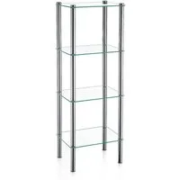 kela Schieberegal Keck & Lang Regal Lars Standregal Metall Transparent 40 x 30 x 107 cm, Regal