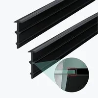 Mai & Mai Duschdichtung Ersatzdichtung für 6mm Glasstärke Wanddichtung Eckabdichtung, L: 200 cm