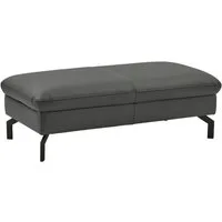 Die PlanBar Hocker PN-EM20028, hochwertiges Glattleder, stylische Metallfüße