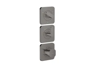 Hansgrohe Thermostat Modul 380/120 Unterputz FS Axor Citterio C 3 Verbr.polished black chrome, 4971 49710330