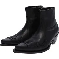 Sendra Boots JAVI 7783 Schwarz Westernstiefelette Rahmengenähte Westernstiefelette