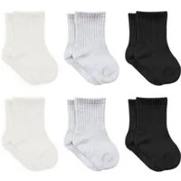 bistyle Socken für Babys Neugeborene Babysocken Jungen Mädchen Kurzsocken (Set, 6-Paar, 6er-Pack) gerippt Bio-Baumwolle GOTS zertifiziert 0-6 Monate bis 2-3 Jahre