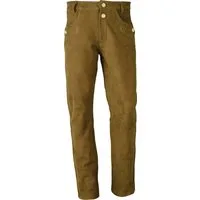 Fuente Leather Wears Trachtenlederhose Bayerische Trachten Lederhose für Herren, Nubuk Leder, lang, Camel Echtleder