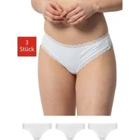 SNOCKS Tanga String Damen Unterhose (3-St) mit Spitze, unsichtbar unter deiner Kleidung