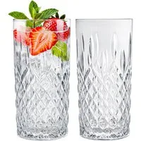 KONZEPT Gläser-Set Trinkgläser Set Wassergläser 6/12er Set für Cocktails, Softdrinks, 6-tlg., Glas-Set, 300 ml