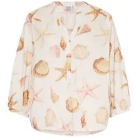 Emily Van Den Bergh Shirtbluse ecru multi shells