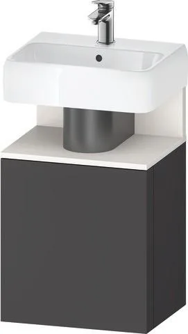 Duravit Qatego Waschtischunterbau wandhängend Graphit Matt 440x350x645 mm - QA4076R84490000 QA4076R84490000