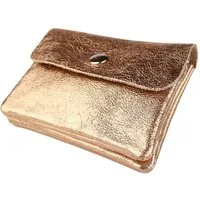 MIRROSI Mini Geldbörse Kleines Mittelgroßes Portemonnaie MADE IN ITALY Echtleder (11x8x2cm BxHxT), viele tolle Trendfarben zur Auswahl, leicht