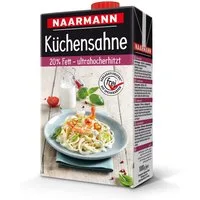 NAARMANN Milch, Naarmann Küchensahne 20 Prozent ultrahocherhitzt Packung 1000g