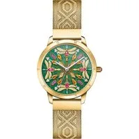 THOMAS SABO Quarzuhr KALEIDOSKOP LIBELLE WA0369-264-211-33 MM, Damenuhr, Armbanduhr, Schmucksteine, Libellen, Edelstahl