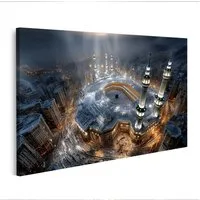 islandburner Leinwandbild Kaaba in Mekka - Atemberaubende Luftaufnahme - Edition K2