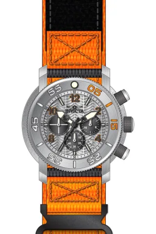 Invicta Coalition Forces 50093 Herrenuhr - Quarzwerk - Edelstahl mit silbernem Zifferblatt - 50 mm