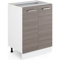 Vicco Unterschrank R-Line, Grau/Weiß, 60 cm ohne Arbeitsplatte (1-St)