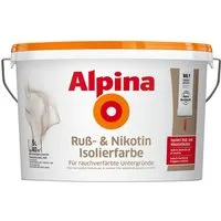 Alpina Wandfarbe Ruß- & Nikotin Isolierfarbe 5 Liter weiß matt