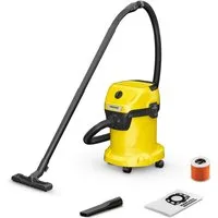 KÄRCHER Nass-Trocken-Sauger WD 3 V 17/4/20 *EU, 1000 W, beutellos, mit Beutel