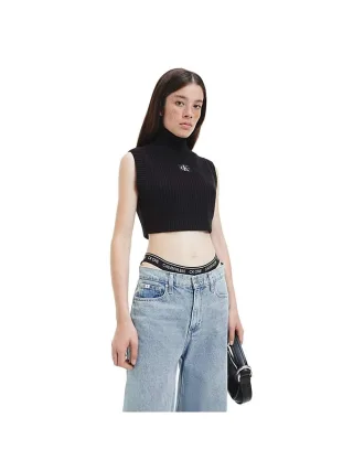 Calvin Klein Damen-Strickpullover mit charakteristischer Silhouette