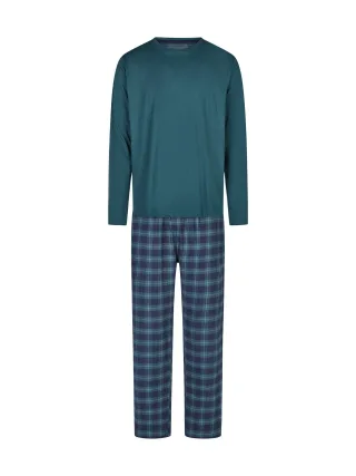 Phil & Co. Berlin Herren Pyjama Flanell Schlafanzug, Pyjama Set, Nachtwäsche
