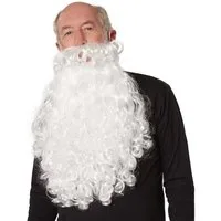 dressforfun Kostüm Faschingskleidung/Maskeradenverkleidung, Set aus Perücke und Bart, in weiß, Füllige weiße Lockenpracht, Bart-Befestigung mit Gummizug