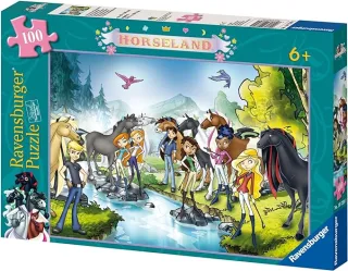 Ravensburger Puzzle 10739 - Zu Besuch auf Horseland [100 Teile]