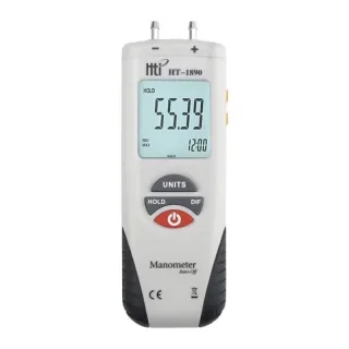 HTI HT-1890 Gas Pressure Gauge Manometer Handheld Digital Manometer Data Hold Medidor Presion