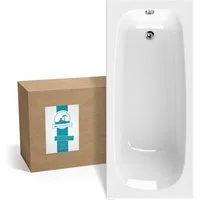 Calmwaters Badewanne Original, Weiß, 170 x 75 cm, Acryl, ergonomische Körperformbadewanne, 02SL3012