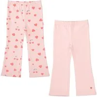STACCATO Leggings (2-tlg) 2er Pack, mit Herzchen-Allover-Print, ausgestellt