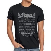 style3 T-Shirt Papa Vorbild Superheld und immer da! Vater Vatertag Spruch Fun
