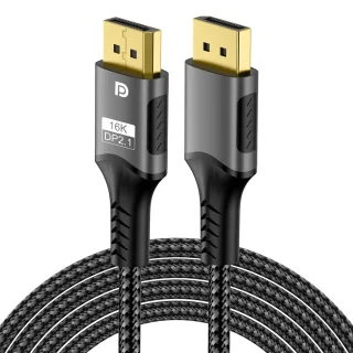 FDBRO DP2.1 16K Cable 8K@120Hz/60Hz 4K@240Hz 80Gbps HDR Video Audio Cable for Laptop Xbox Projector Gaming Monitor