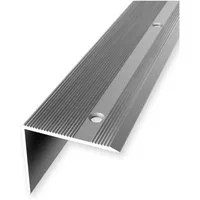 PROVISTON Winkelprofil Aluminium, 45 x 2500 mm, Silber, Treppenkanten- & Winkelprofile