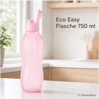 TUPPERWARE Trinkflasche Tupperware EcoEasy Trinkflasche 750ml in hellen rosa