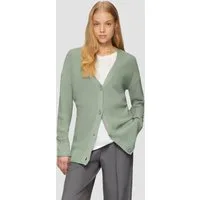 QS Cardigan Strickjacke Lange Strickjacke mit Strukturmuster