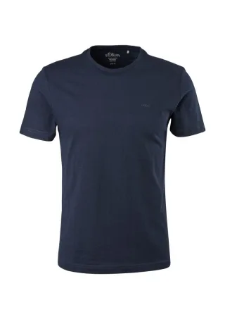 s.Oliver Red Label - Regular fit: Basic T-Shirt blau - Gr. - S