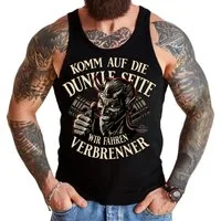 GASOLINE BANDIT® Tanktop für Motorsport und Oldtimer Freunde: ...Wir fahren Verbrenner!