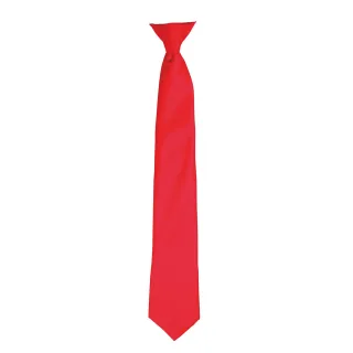 Premier Colours Herren Satin Clip Krawatte (Erdbeerrot)