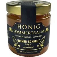 BIENEN SCHMIDT Honig "SOMMERTRAUM" verschiedene Größen, 1 x 500 g, (1x 500 g Glas), Sommerblütenhonig aus Oberfranken, rein und natürlich, deutscher Honig