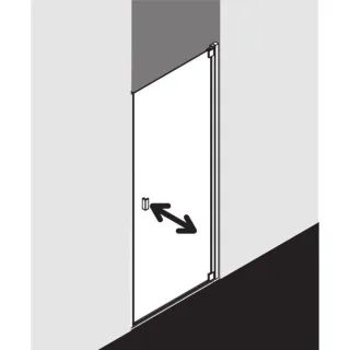 Kermi Raya Schwingtür RA1WR100201PK 100x200cm, Anschlag rechts, ESG klar KermiClean
