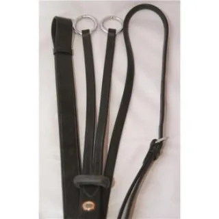 Hans Melzer Horse Equipment Hans Melzer Martingal schwarz/silber WB (Warmblut)