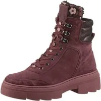 Waldläufer H-SAIGA Schnürboots Schnürstiefelette, Plateauboots in Komfortweite H (sehr weit)