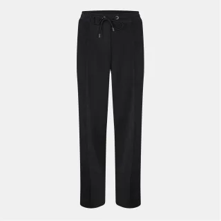 Damen Ted Baker Einfarbige Gemusterte Offene Saum Gerade Jogginghose in Schwarz