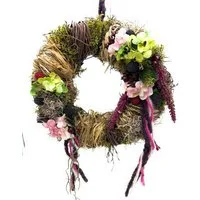 Small-Preis Dekokranz Türkranz Wandkranz rund Natur ø 28 cm - Herbst - Willkommensgruß