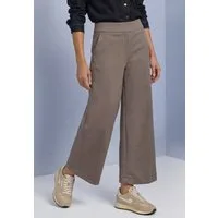 STREET ONE Culotte Stoffhose aus Jersey mit Jacquard Dessin