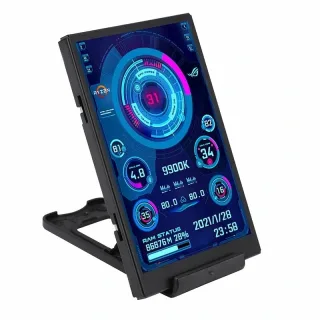 3.5 Inch IPS TYPE-C Secondary Screen CPU GPU RAM HDD Monitoring USB Display Freely AIDA64 for Mini ITX Case Support Rasp
