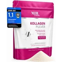 Medical Beauty Cosmetics Kollagen Pulver - 100% Hydrolysat aus Weiderind, geschmacksneutrales Pulver, 1 er Packung à 600 g, Collagen Peptide Typ 1, 2, 3 – Eiweißpulver, perfekte Löslichkeit