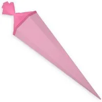 itenga Schultüte itenga Bastelschultüte mit Verschluss ROSA 6eckig 85cm