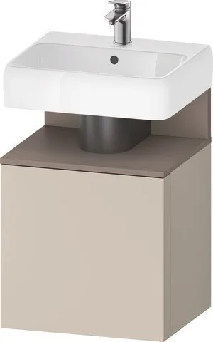 Duravit Qatego Waschtischunterbau wandhängend Taupe Supermatt 490x420x645 mm - QA4077L43830000 QA4077L43830000