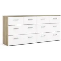 Tvilum Kommode Spell Kommode breit 4 kleine und 4 grosse Schublad (1 St)